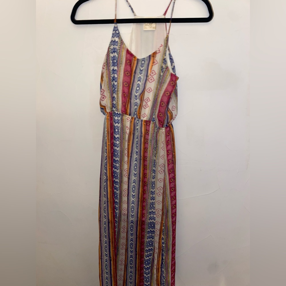 Lila Rose Aztec Patterned Maxi Dress